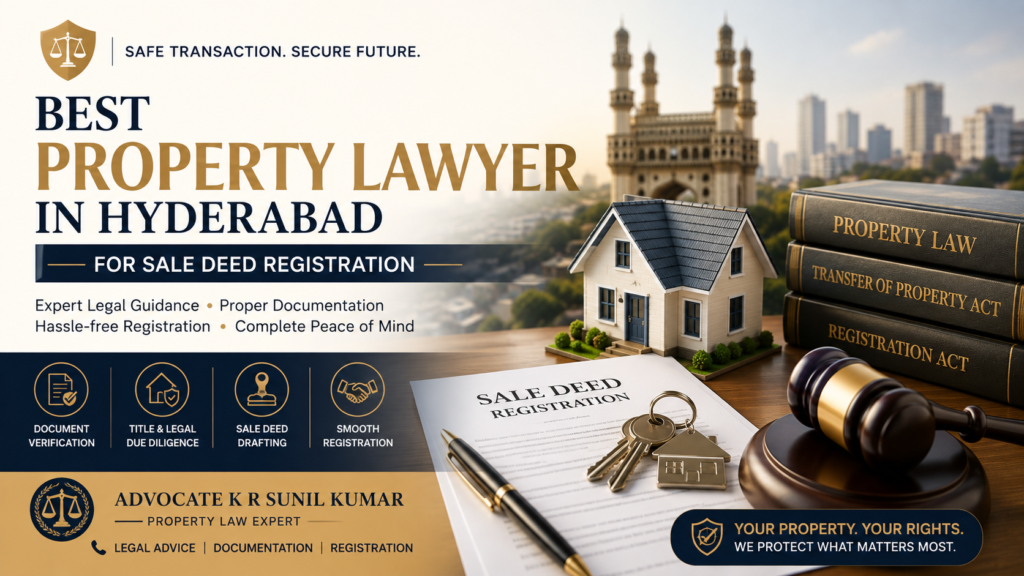 Best Property Lawyer in Hyderabad for Sale Deed Registration