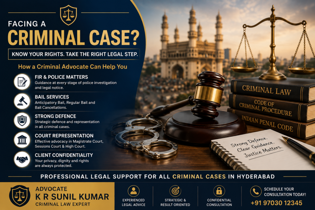 Top and best Criminal Advocate in Hyderabad