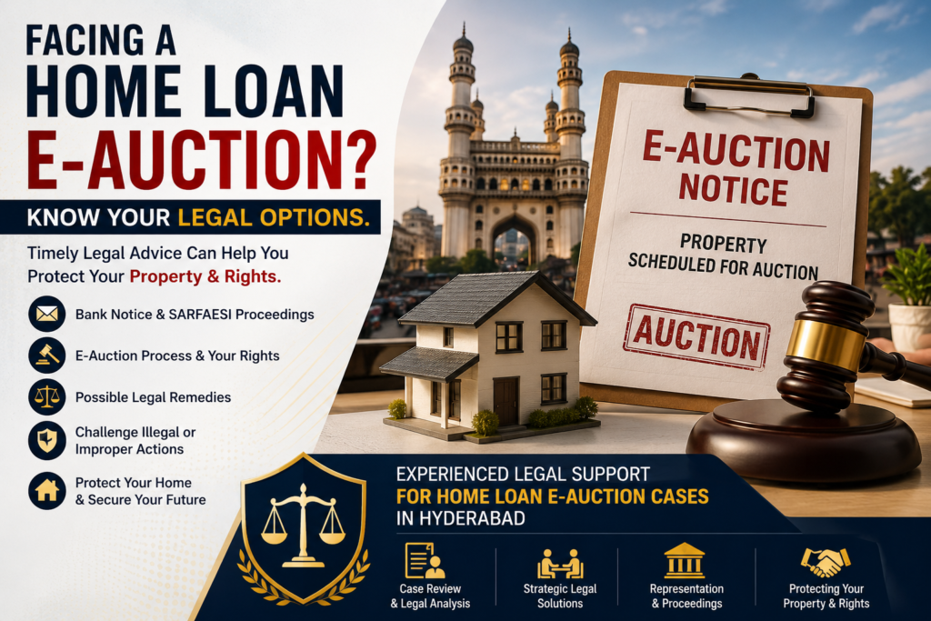Home Loan E-Auction Advocate in Hyderabad
